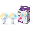 Wiz 929003772242 Spot 4,7W GU10 2-pack Warm- tot Koelwit Licht