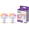 Wiz 929003772342 Spot 4,7W GU10 2-pack Gekleurd en Wit Licht