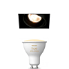 Modular Mini-Multiple Recessed Trimless Adjustable Zwart 1x GU10 Hue White Ambiance