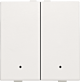 Niko 101-52202 Tweevoudige drukknop met leds en comfortsensoren voor Niko Home Control White