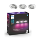 Philips 929003812901 Hue Xamento Chroom 3x inbouwspot White and Color Ambiance