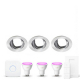 Philips Hue White Color ambiance GU10 Starter kit met Lumiance armatuur Geborsteld aluminium