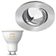 Inbouwspot Lumiance IP44 Inclusief Hue White Ambiance (GU10) Geborsteld aluminium (badkamer)